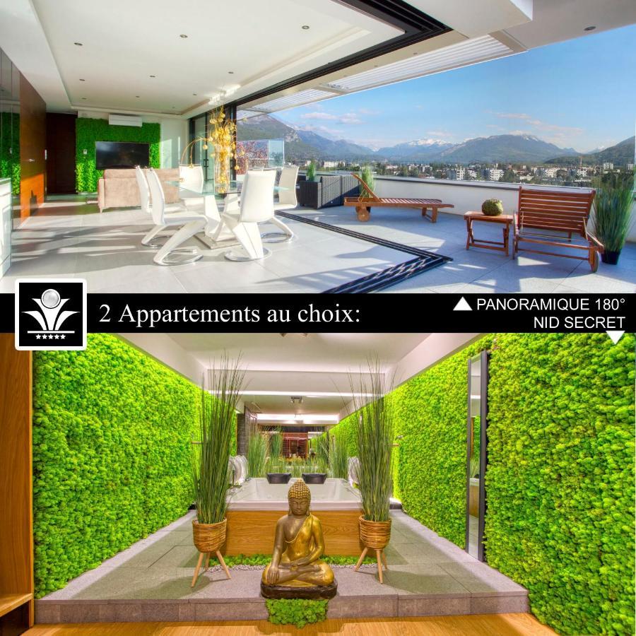 Panoramique 180 Lac Et Montagne Et Nid Secret Spa Romantique アヌシー エクステリア 写真