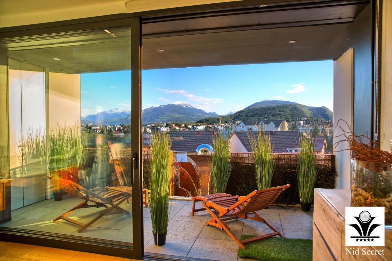 Panoramique 180 Lac Et Montagne Et Nid Secret Spa Romantique アヌシー エクステリア 写真